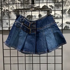 Denim mini skirt